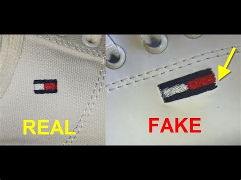 real vs fake tommy hilfiger shoes|is tommy jeans legit.